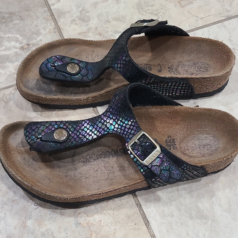 Birkenstock Black and Iridescent Sandals - Picture 4 of 8
